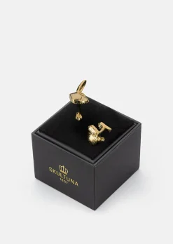 Hare Manschettknappar - Gold Plated