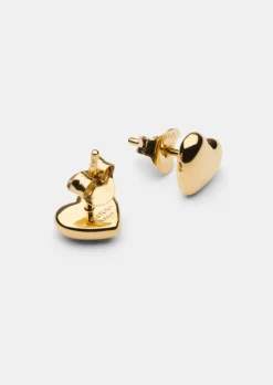 Heart Earrings – Gold Vermeil