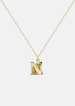 Moomin Alphabet - Gold Plated - N